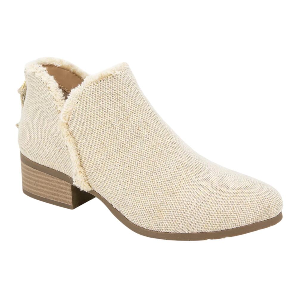 Kenneth Cole Reaction Women's Side Skip Knit Booties Soft Gold Size 7 1/2